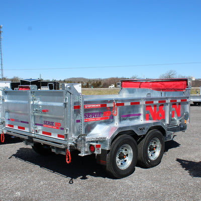 2026 N & N 7x12 Galvanized Dump Trailer