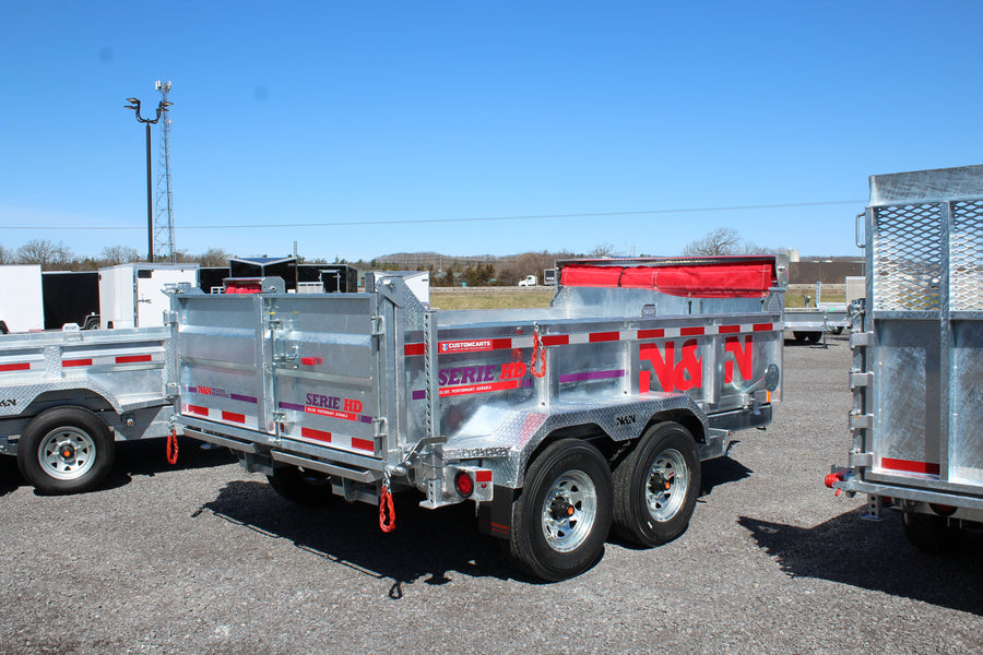 2026 N & N 7x12 Galvanized Dump Trailer