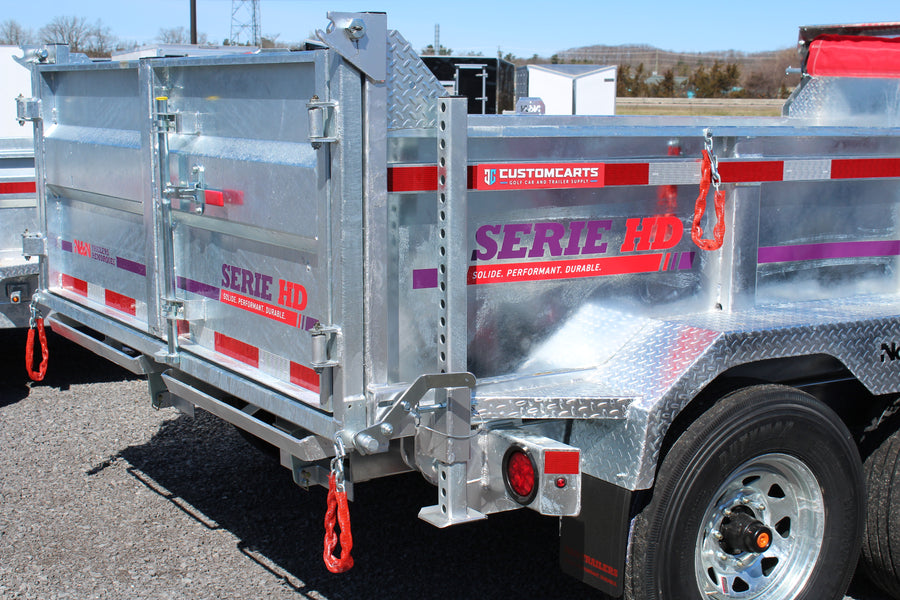 2026 N & N 7x12 Galvanized Dump Trailer