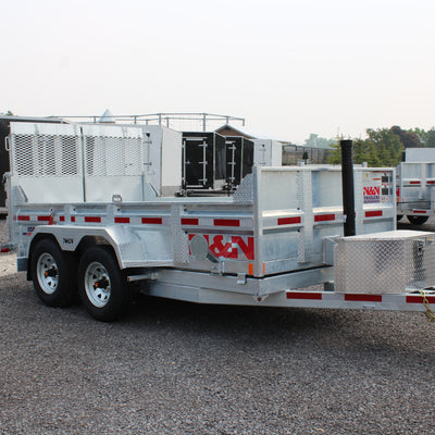 2026 N & N 6x12 Dump Trailer with Combo-Gate Upgrade