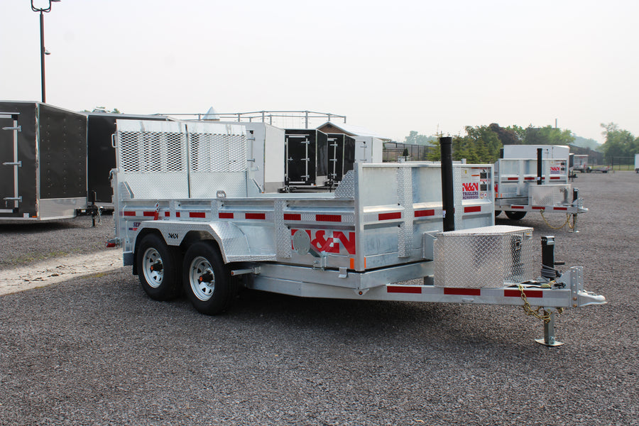 2026 N & N 6x12 Dump Trailer with Combo-Gate Upgrade