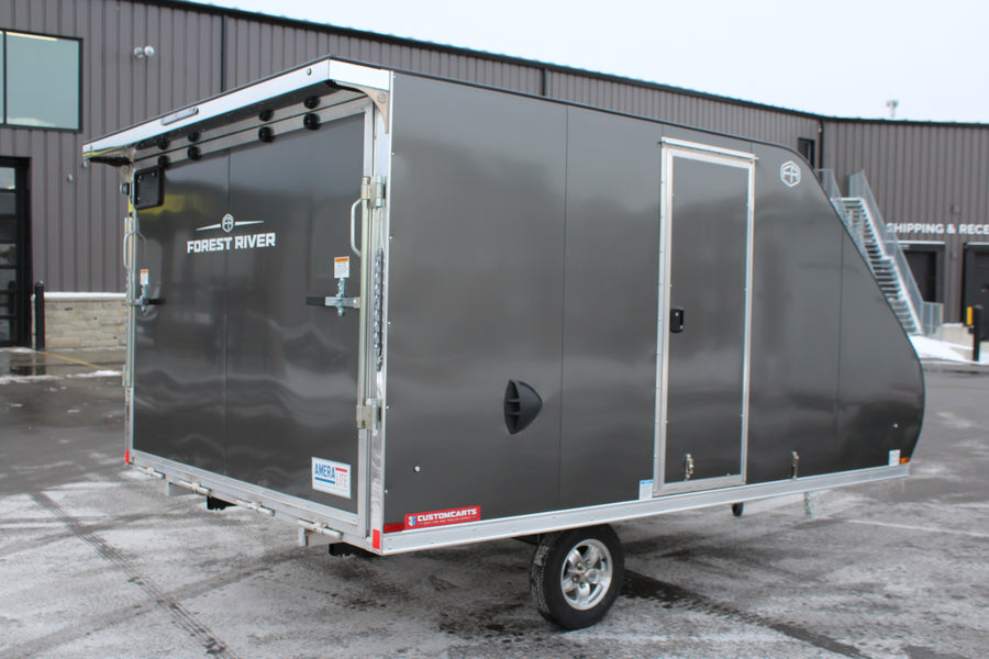 2026 Ameralite 8.5x12 Hybrid Snowmobile Trailer - ABSTX8512SA-96