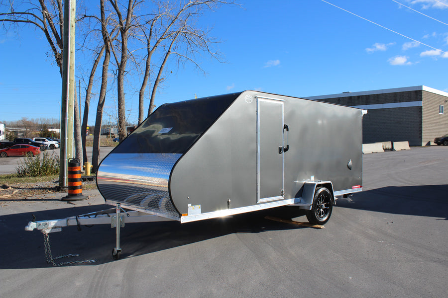 2026 Ameralite 7x16 Hybrid Snowmobile Trailer - ABSTX716SA-96
