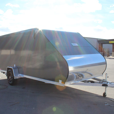 2026 Ameralite 7x16 Hybrid Snowmobile Trailer - ABSTX716SA-96