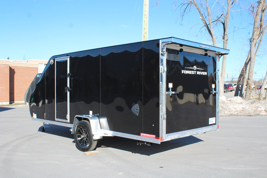 2026 Ameralite 7x16 Hybrid Snowmobile Trailer - ABSTX716SA-96