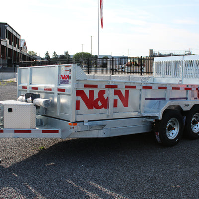 ON ORDER - 2026 N & N 7x14 Dump Trailer with Combo-Gate - TORD6-714G207-L