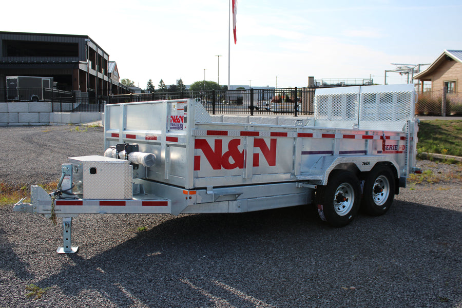 ON ORDER - 2026 N & N 7x14 Dump Trailer with Combo-Gate - TORD6-714G207-L