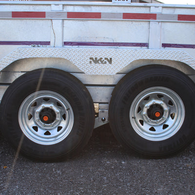 2026 N & N 7x16 Galvanized Dump Trailer
