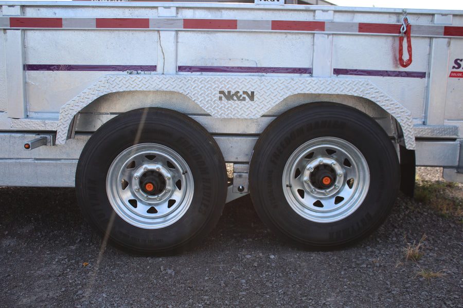 2026 N & N 7x16 Galvanized Dump Trailer