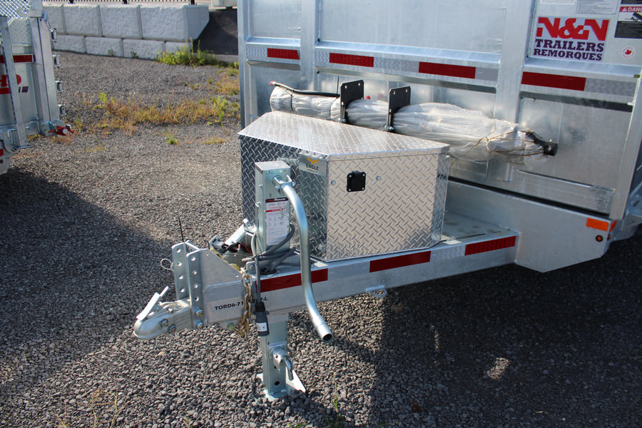 2026 N & N 7x16 Galvanized Dump Trailer
