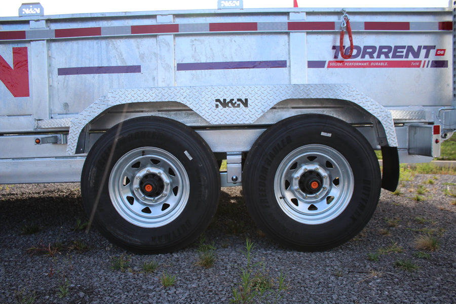 2026 N & N 7x14 Galvanized Dump Trailer