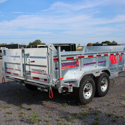 2026 N & N 7x14 Galvanized Dump Trailer