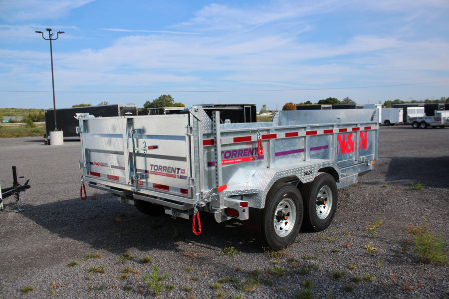 2026 N & N 7x14 Galvanized Dump Trailer