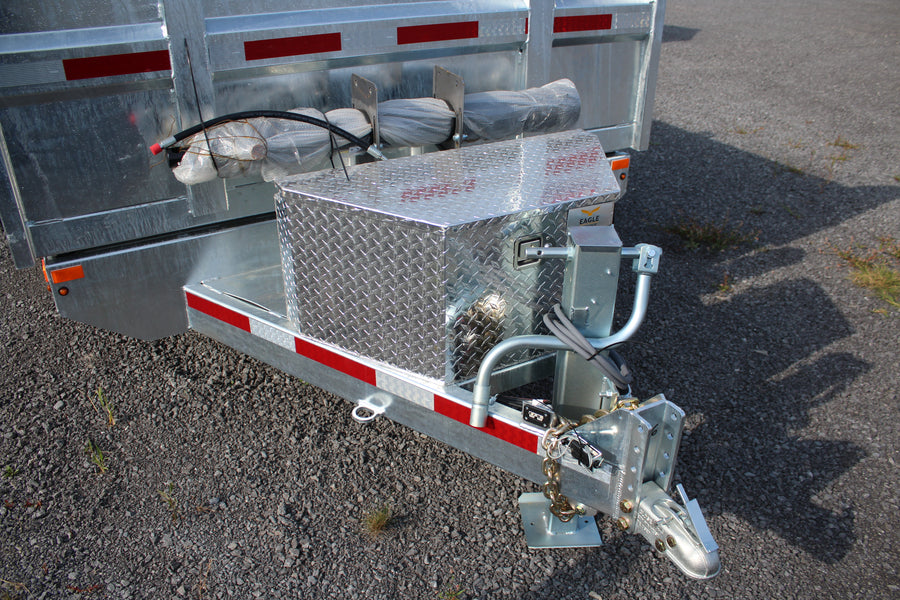 2026 N & N 7x14 Galvanized Dump Trailer