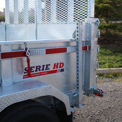 2026 N & N 7x16 Galvanized Dump Trailer with Combo Gate