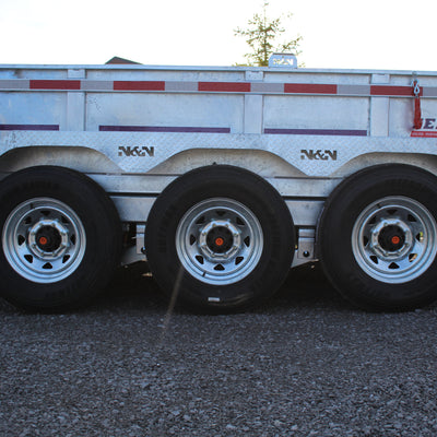 2026 N & N 7x16 Galvanized Dump Trailer with Combo Gate