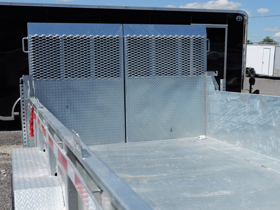 2026 N & N 7x16 HD Dump Trailer with Combo-Gate
