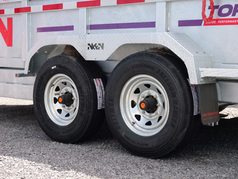2026 N & N 7x16 HD Dump Trailer with Combo-Gate