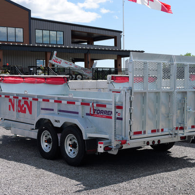 2026 N & N 7x16 HD Dump Trailer with Combo-Gate