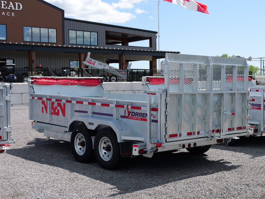 2026 N & N 7x16 HD Dump Trailer with Combo-Gate