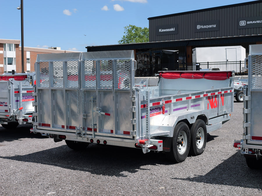 2026 N & N 7x16 HD Dump Trailer with Combo-Gate