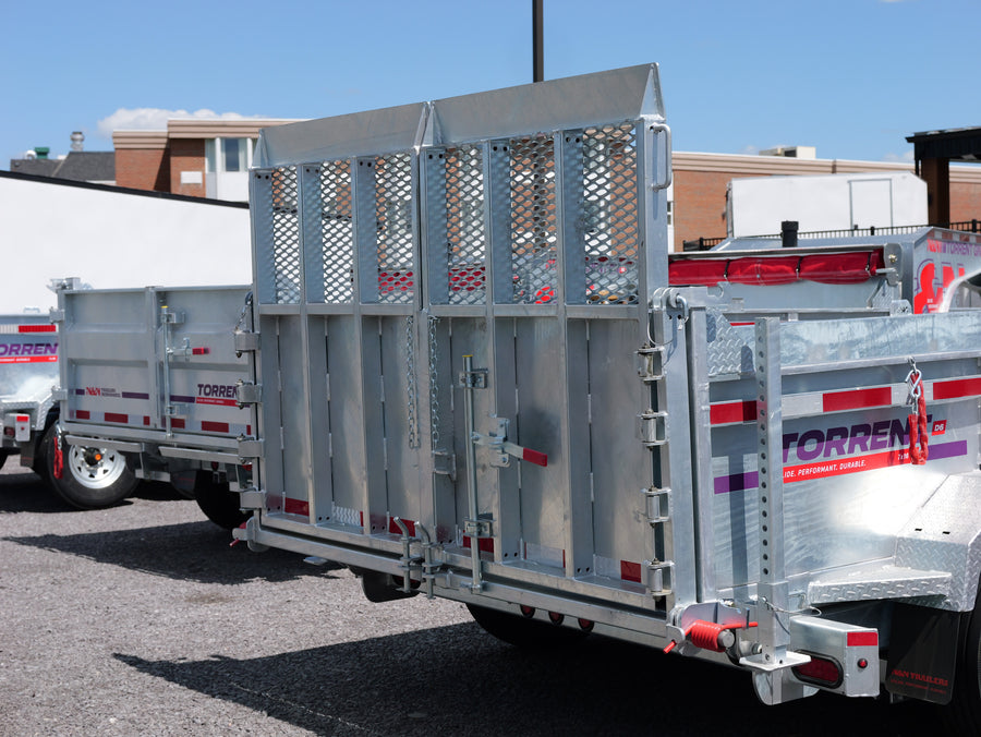 2026 N & N 7x16 HD Dump Trailer with Combo-Gate