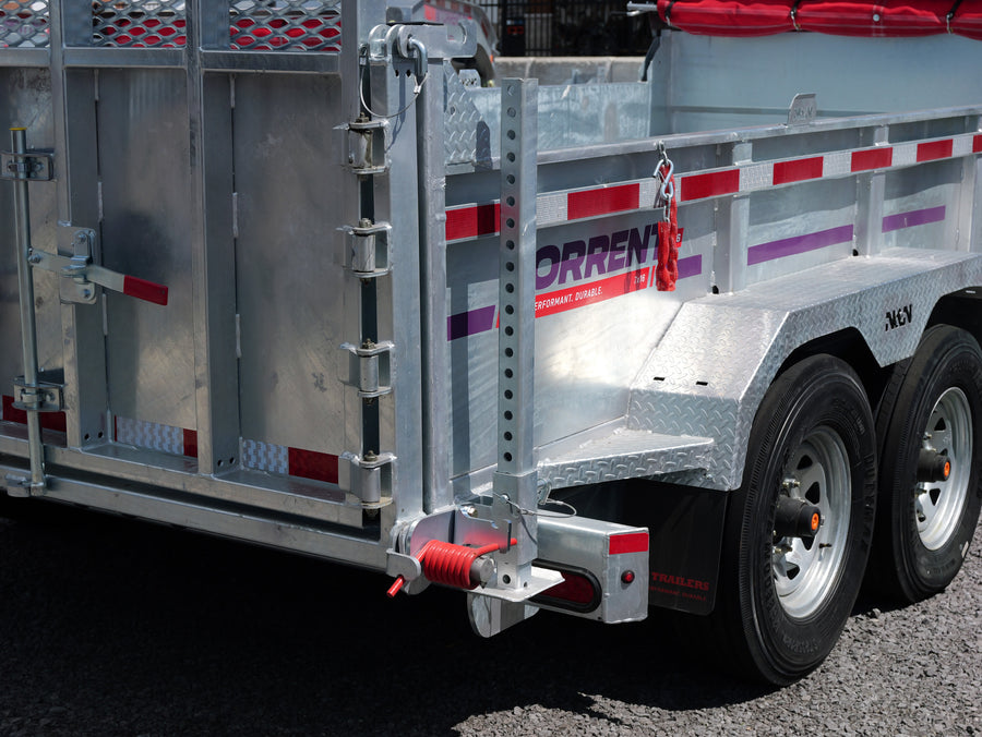 2026 N & N 7x16 HD Dump Trailer with Combo-Gate