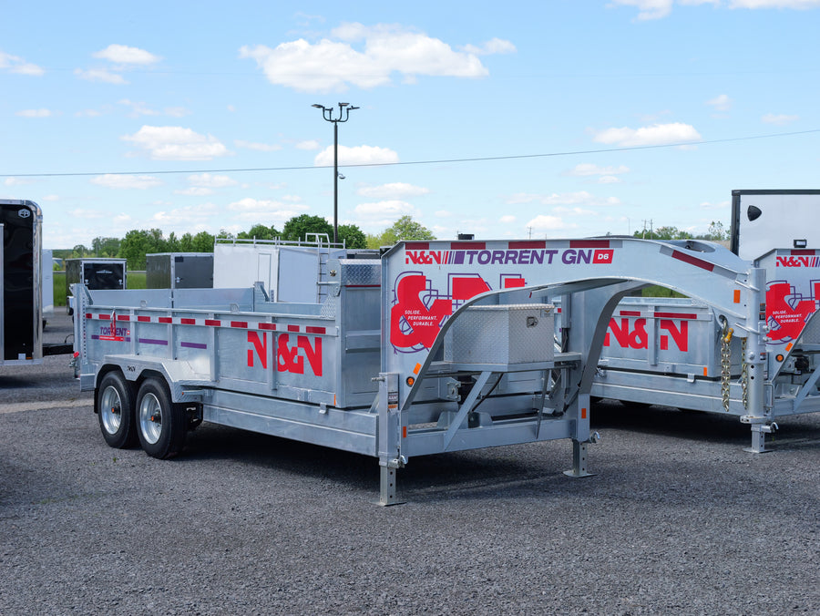 2026 N & N 7x16 HD Gooseneck Dump Trailer