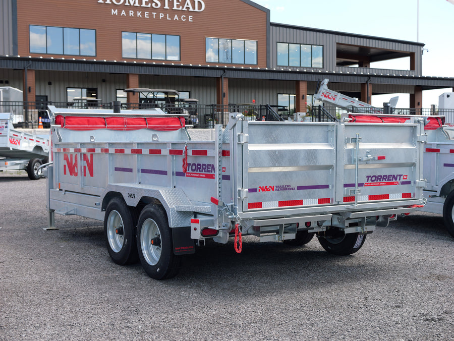 2026 N & N 7x16 HD Gooseneck Dump Trailer