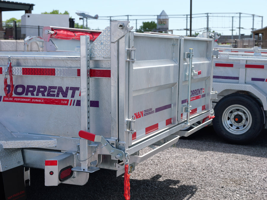 2026 N & N 7x16 HD Gooseneck Dump Trailer