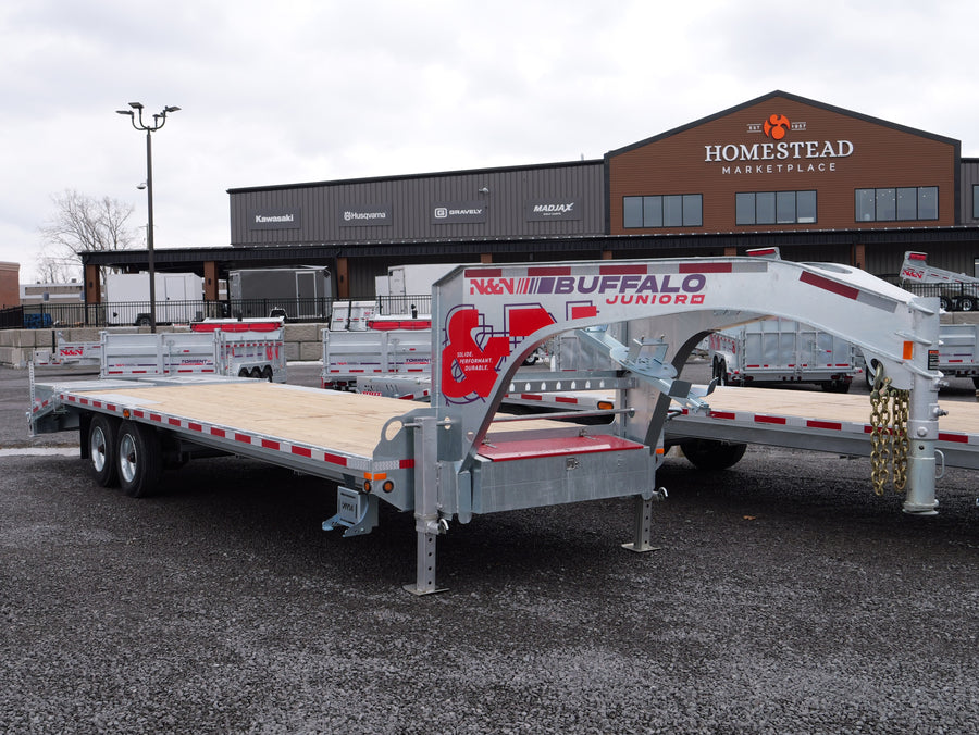 2026 N & N Buffalo Junior 22+5 Deckover Equipment Trailer
