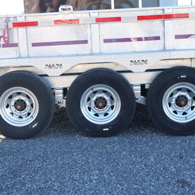 2026 N & N 7x16 Galvanized Dump Trailer