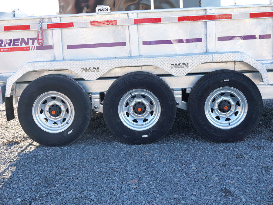 2026 N & N 7x16 Galvanized Dump Trailer