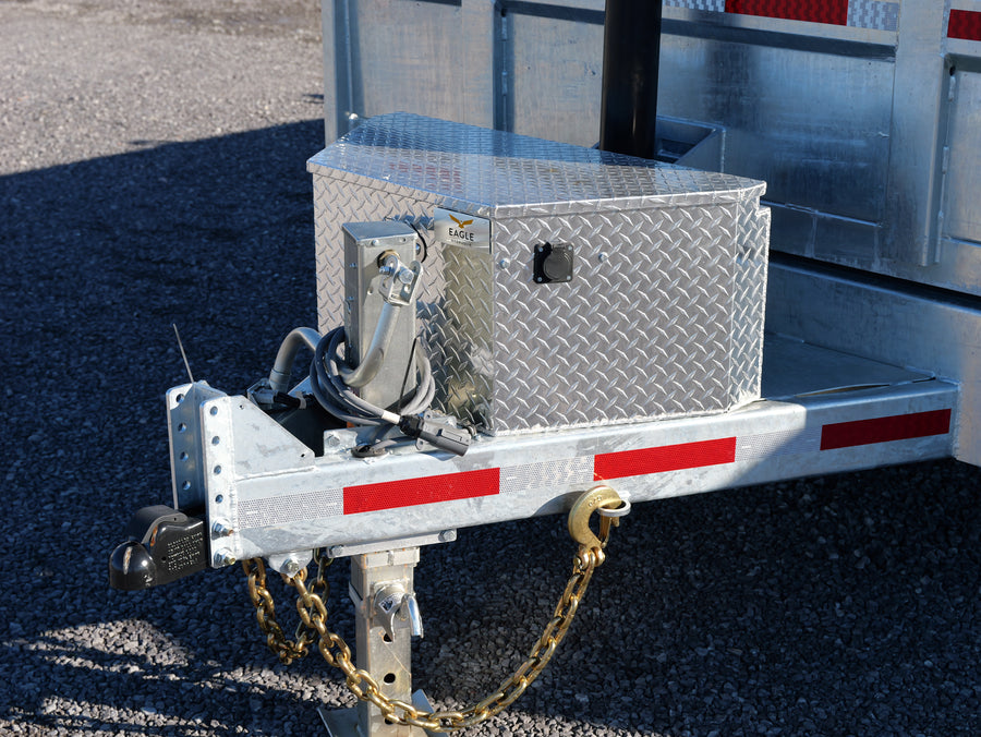 2026 N & N 7x16 Galvanized Dump Trailer