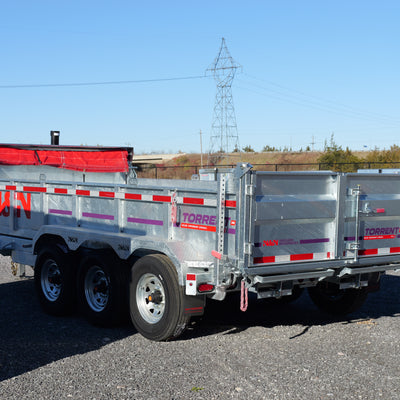 2026 N & N 7x16 Galvanized Dump Trailer