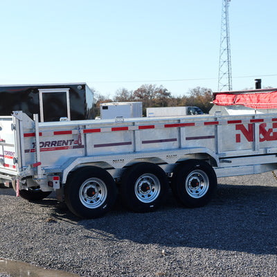 2026 N & N 7x16 Galvanized Dump Trailer