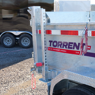 2026 N & N 7x16 Galvanized Dump Trailer