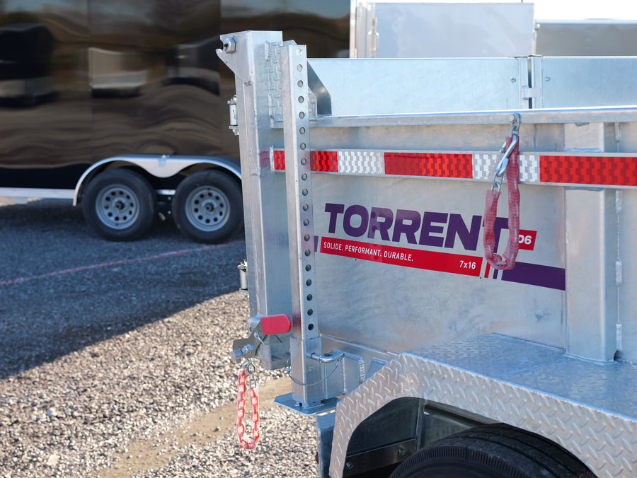 2026 N & N 7x16 Galvanized Dump Trailer