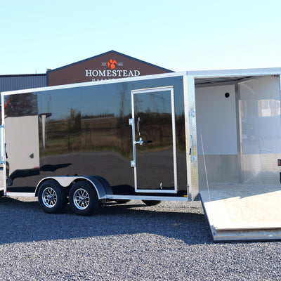 2027 7x16 Homestead Enclosed Snowmobile Trailer