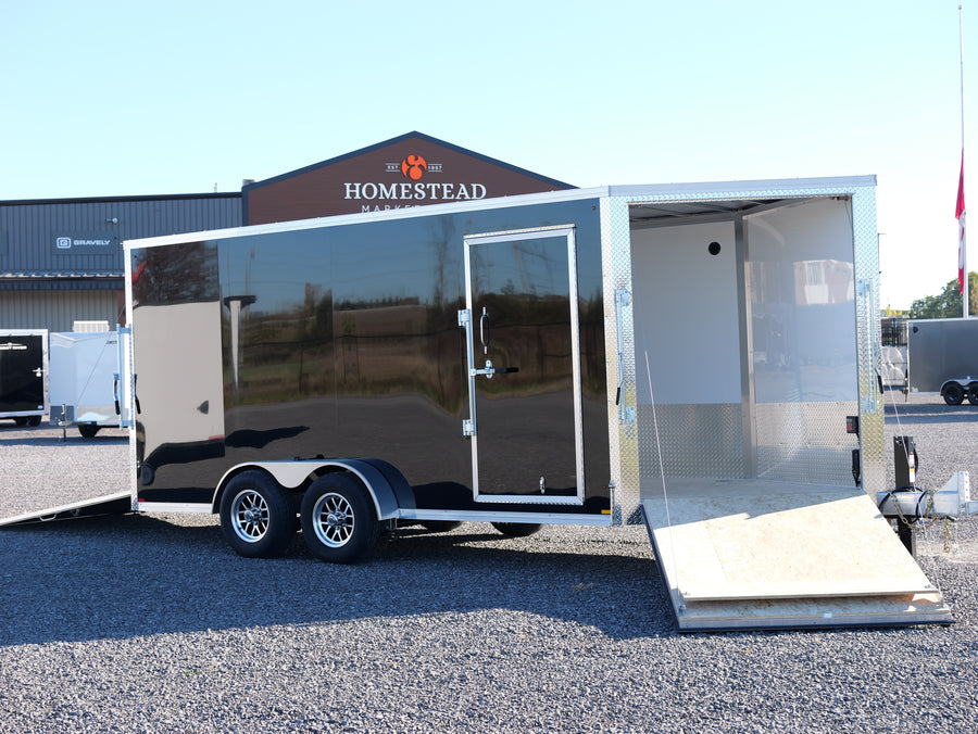 2027 7x16 Homestead Enclosed Snowmobile Trailer