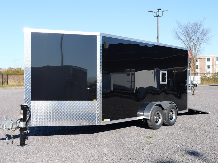 2027 7x16 Homestead Enclosed Snowmobile Trailer