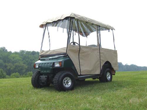 4-Sided Beige Soft Enclosure for 80" Tops - 4-Passenger